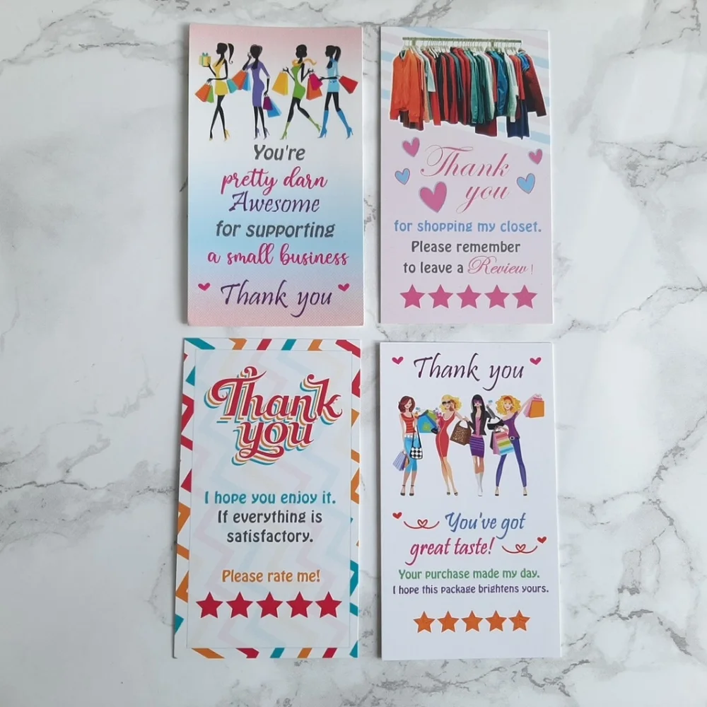 ♥️ 5x25 / 50 Thank you Cards